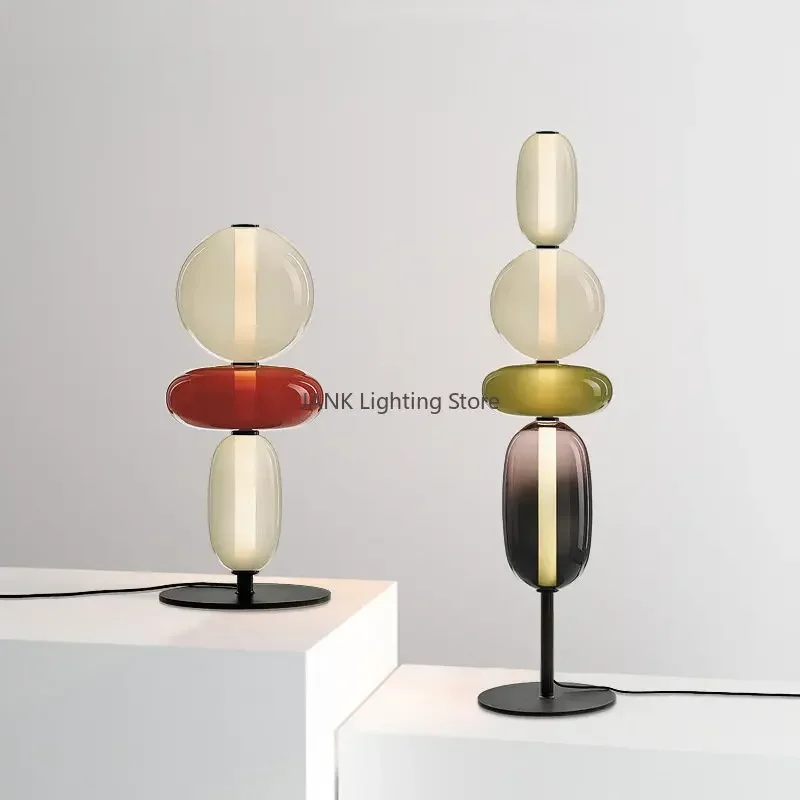 nordic design colorful glass table lamp luz para cabeceira sala de jantar casa led decor salao de exposicoes iluminacao para estudo 01