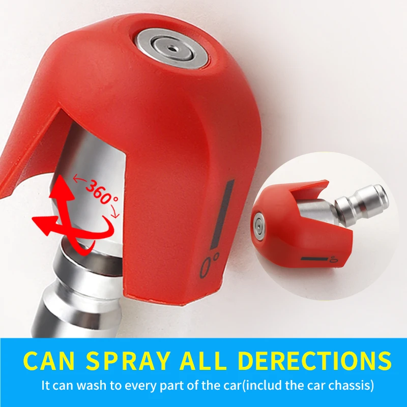 All Directions Spray Nozzle For High Pressure Washer 360 Degree 1/4 Quick Connection For Pressure Washer Gun Car Accessory