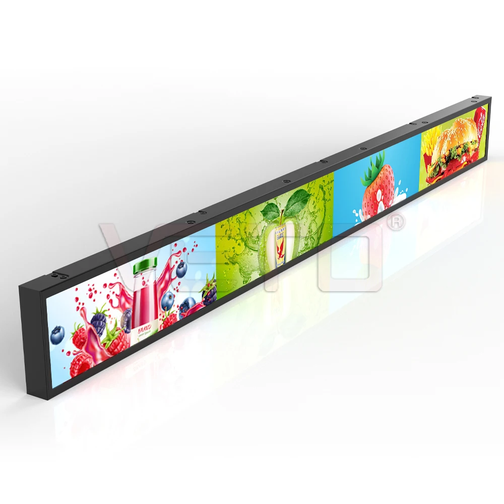 

Ultra-Wide Stretch Bar Display Lcd Screen Indoor 23.1 Inch Digital Shelf Advertising Screen Mount Stretch Bar