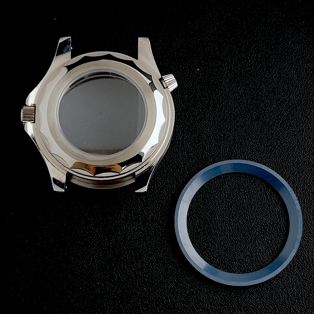 NH35 حافظة 42 ملم حافظة زجاجية ألكسندر ساعة رجالية من الفولاذ المقاوم للصدأ قابلة للطي بإبزيم مناسب لملحقات ساعة الحركة NH35