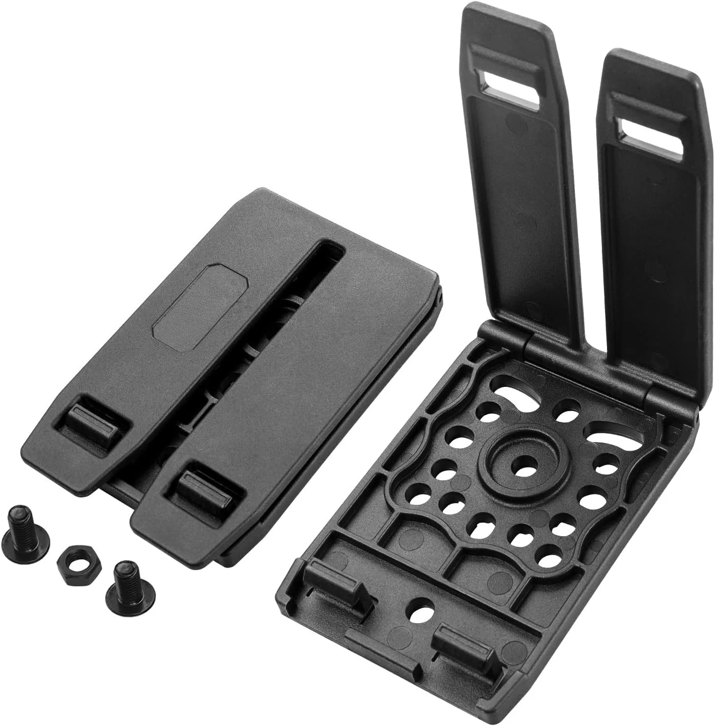 

KDTAC Molle Adapter - 3-inch Tactical Accessory for Vests, Belts, Holsters, Backpacks - Heavy-Duty Molle Clip&Mounting Screw Kit