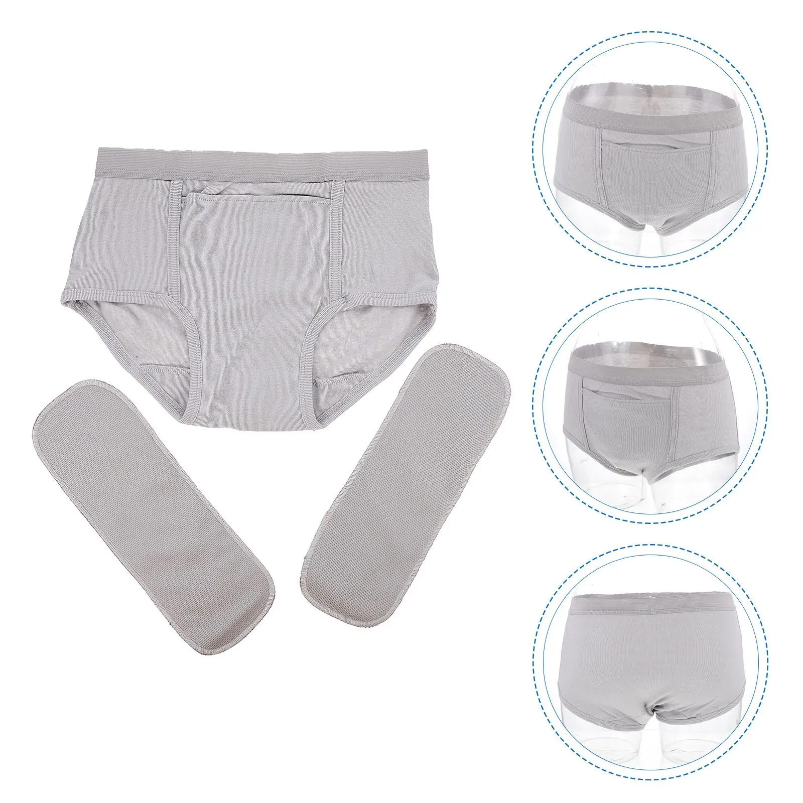 

Leakproof Adult Diaper Mens Underware Elderly Incontinence Diapers Panties Urinal Underpants Cotton