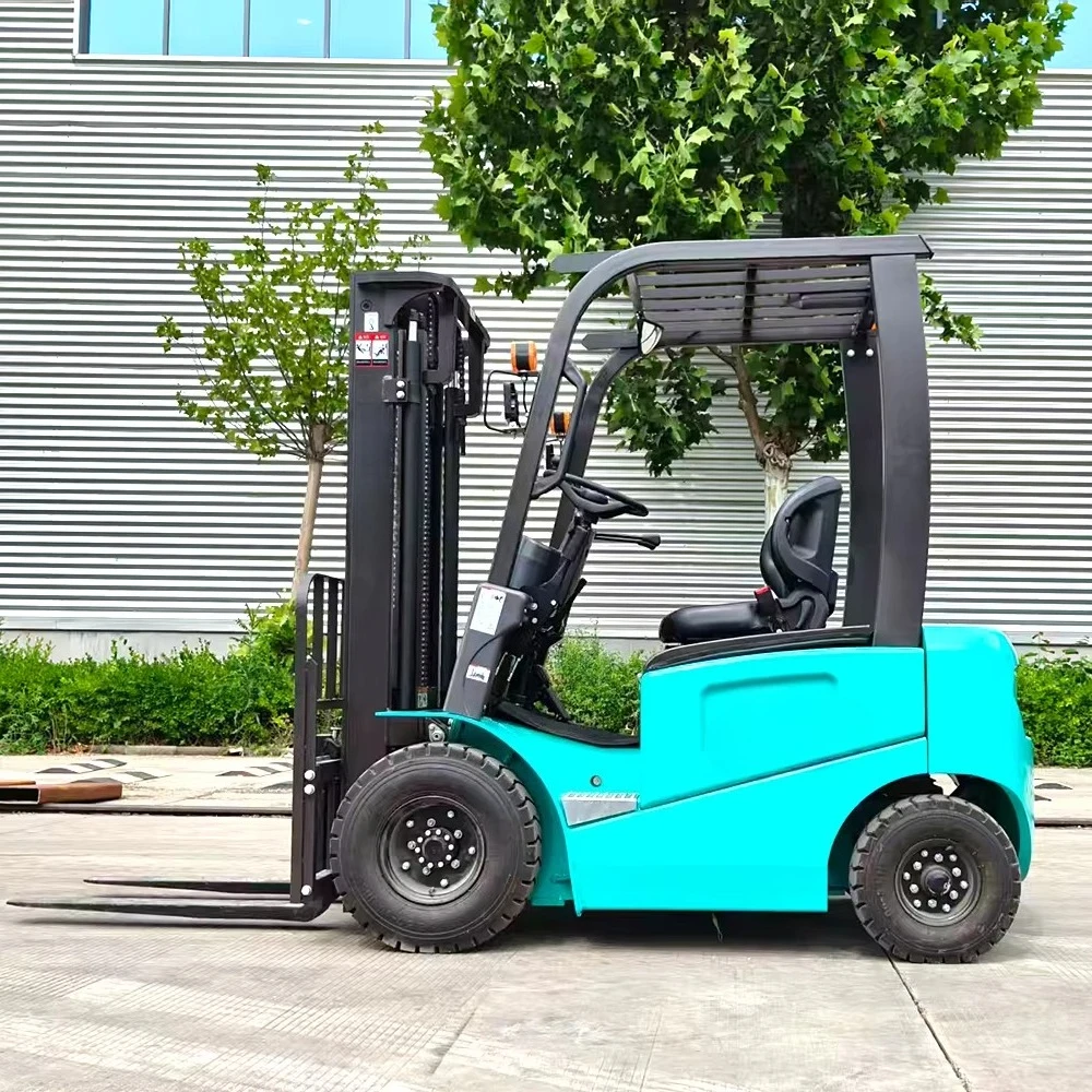 4-Wheel Electric Forklift 1 Ton 3m Mast Light Duty For Warehouse Parts Storage Small Workshop Pallet Stacking Customized