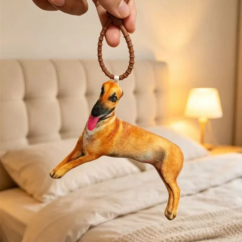 3D Realistisches Greyhound-Plüschkissen Liegender Whippet Kawaii Hund Stofftier-Kissen Simuliertes Tierpüppchen Wohndekor Sammlerstück Geschenk – Detail 8