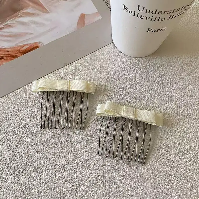 Modische Süße Ballett-Schleife Haarkamm Französische Haarspange Mädchen-Haarklammern Seitliche Haarnadeln Weibliche Haarstyling-Accessoires – Detail 8
