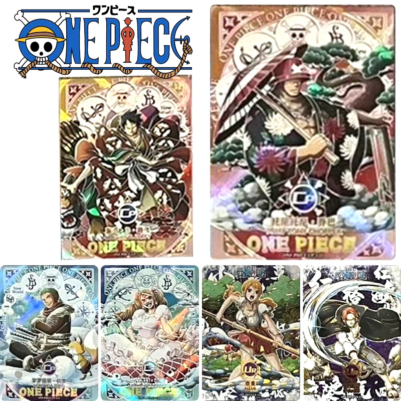 One Piece UR CP Card Trafalgar D. Водный закон Portgas D Ace Shanks Редкая коллекционная карточка Рождественский подарок на день рождения игра игрушки