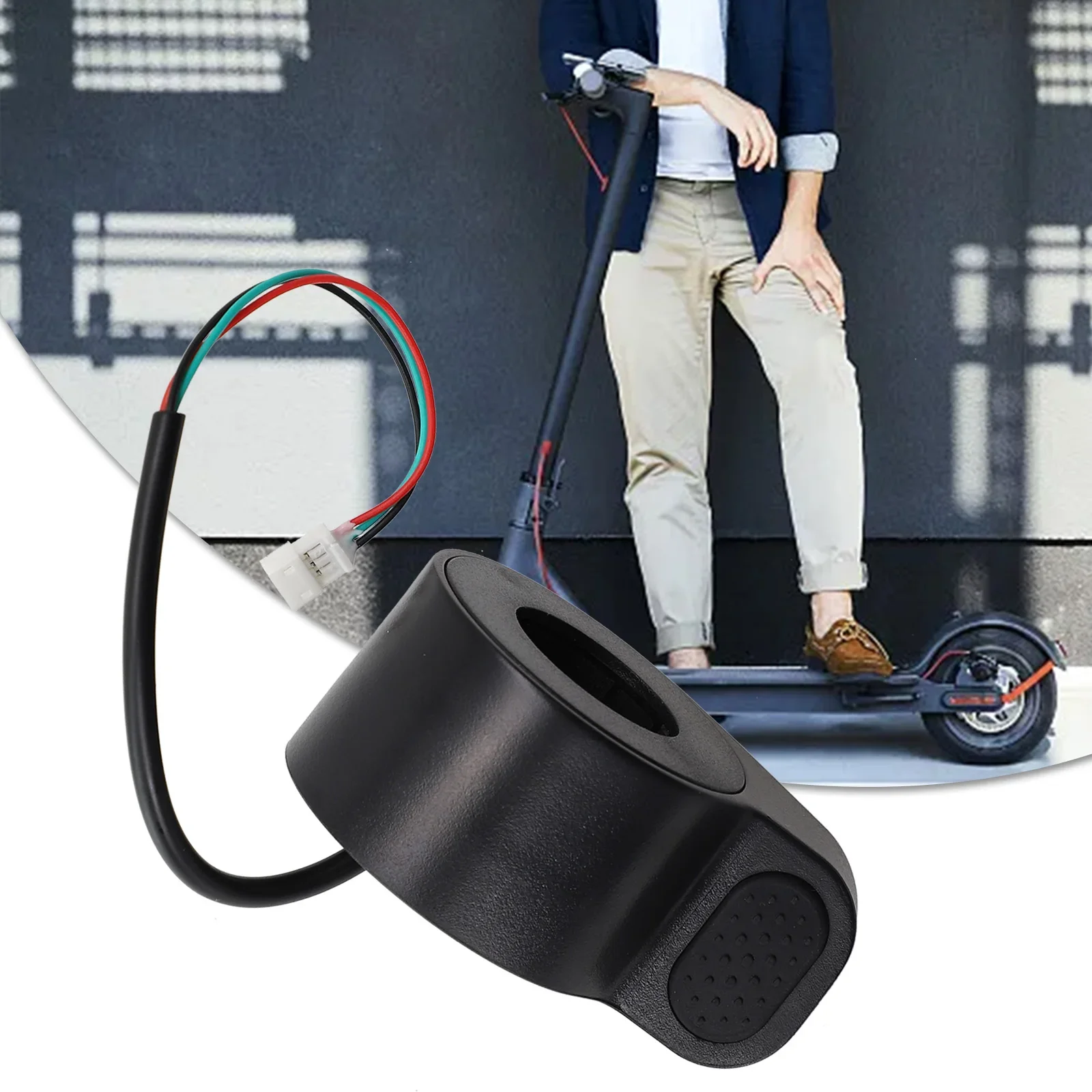 

Electric Scooter Finger Gas Pedal 8.5in Original Interface Throttle Finger Press Gas Pedal E-bike Gas Pedal Thumb Throttle