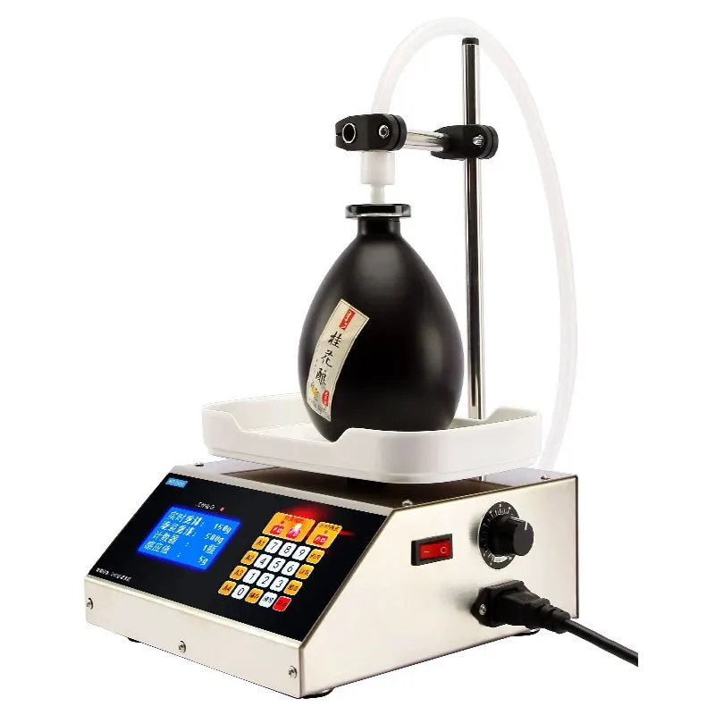 Liquid filling machine fully automatic wine beverage milk edible oil numerical control weighing qutative filling machine