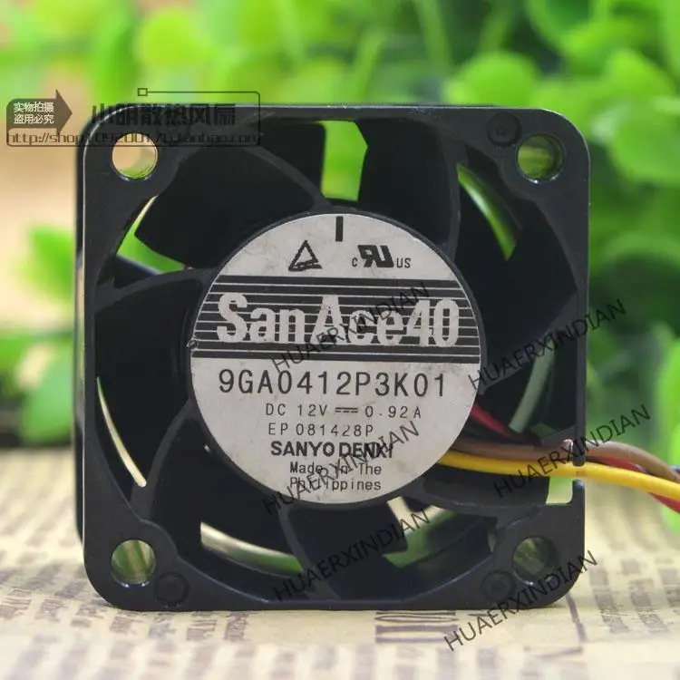 New   9GA0412P3K01 DC12V 0.92A 4028 4CM  Cooling Fan Assembly Kit
