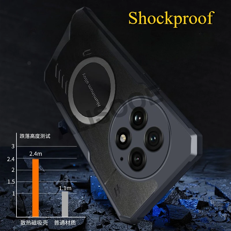 Klare Hülle für Oneplus 13 13R 13T 12 11 Hülle Transparente Wärmeableitungsschutzhülle für Oneplus 13 12 11 10T 10 Pro Funda