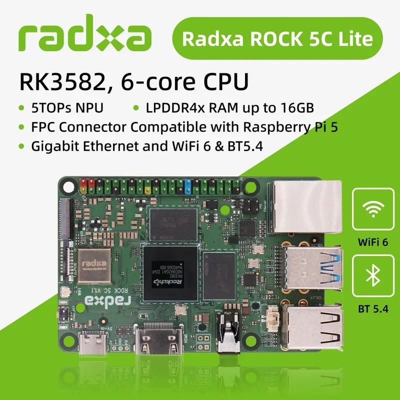 Radxa ROCK 5C 8GB RK3588S2 Single Board Computer