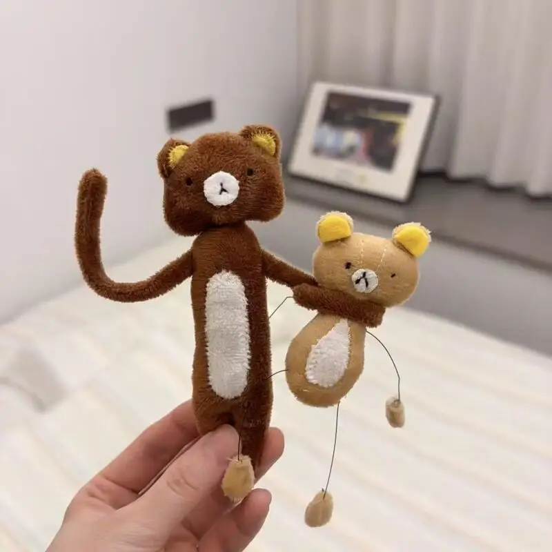 Cartoon Creative Rilakkuma Plush Toys Pendant Decoration Anime Peripheral Ugly Cute Soft Stuffed Doll Friends Birthday Gift