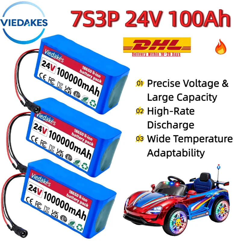 

Hot Sale!7S3P 24V 10.0Ah Li-ion Battery - High Capacity & Stable Discharge,Perfect for Electric Tools/DIY Projects & Outdoor Use