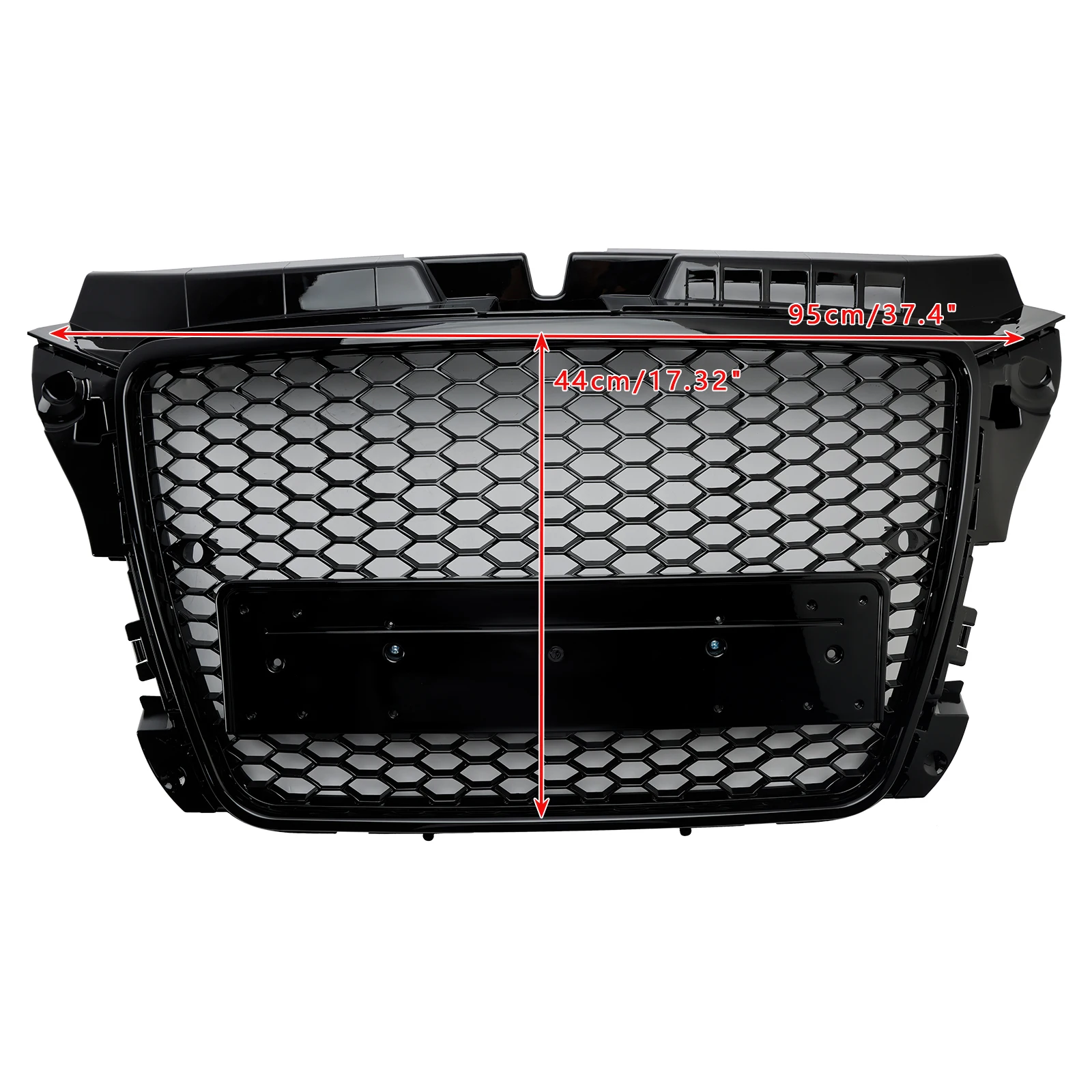 RS3-Stil Honeycomb Frontstoßstangengrill passend für Audi A3 8P 2008–2013 – Detail 3