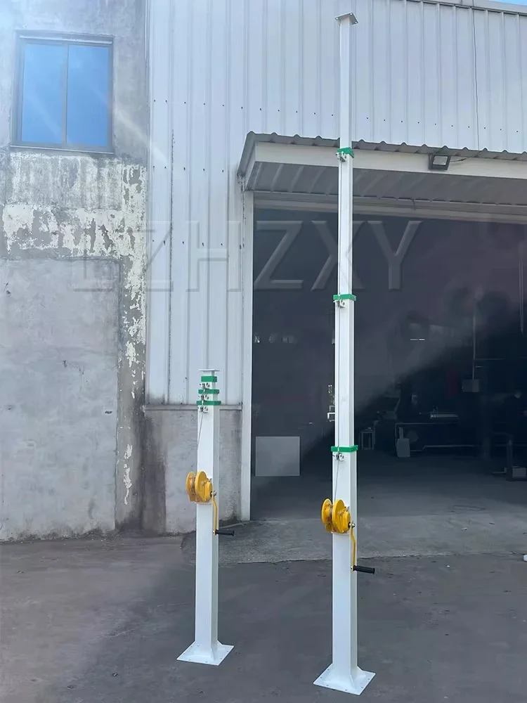 Manual Lift Pole (3M/4M/5M/6M) Manual Telescopic Mechanical Winch Large-Scale Fi