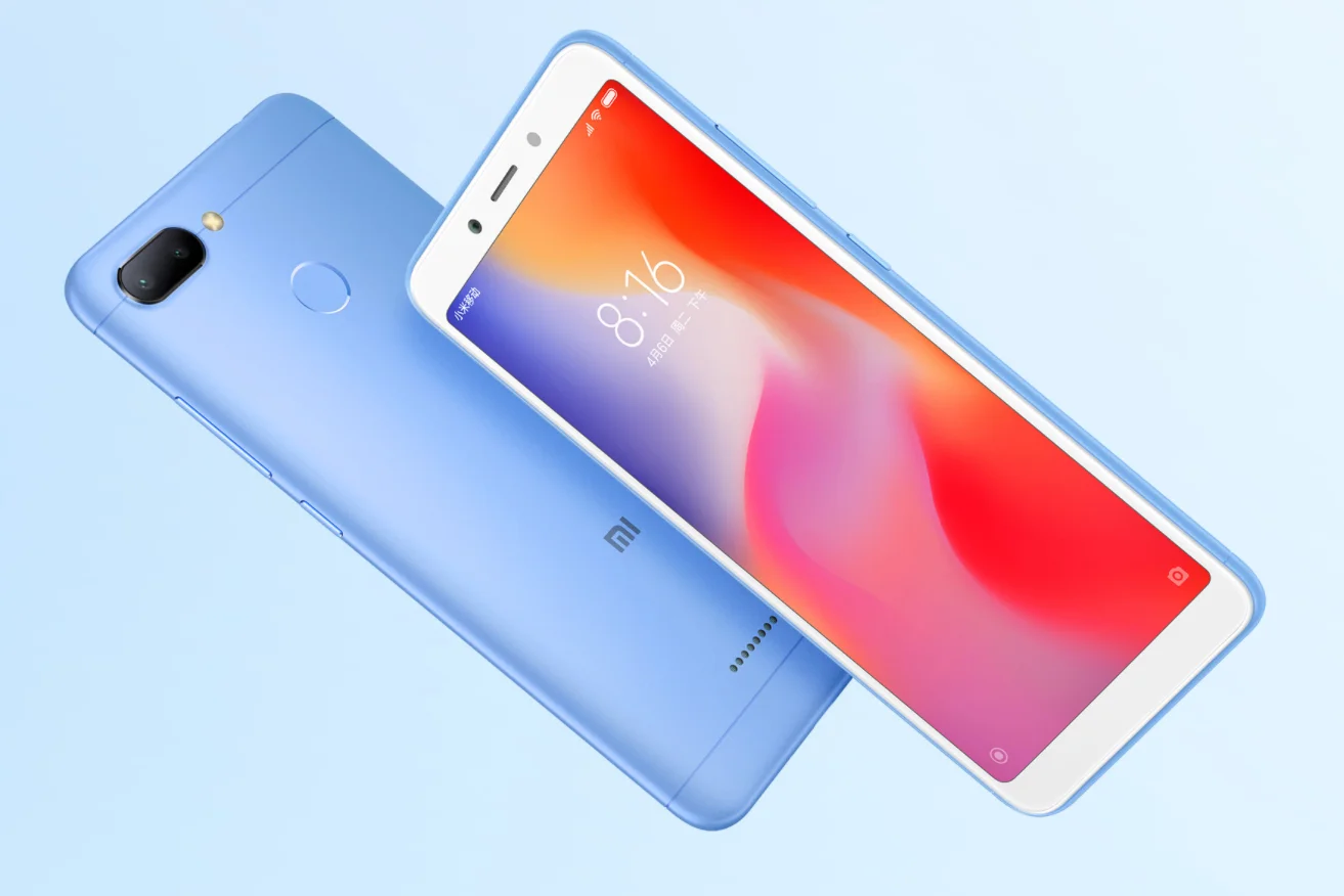 Оригинальный смартфон 4G Xiaomi Redmi 6, 4 ГБ, 64 ГБ, 13000 мАч, 6,6 дюйма, celular googleplay, восьмиядерный Global Rom с отпечатками пальцев