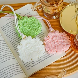 Creative Aromatherapy Gypsum Ornament Hanging Wax Tablets Silicone Mold Gift Plaster Pendant Crafts Mould