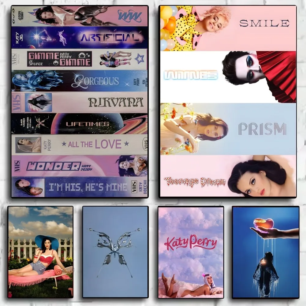 

Singer K-Katy P-Perry 1432 Hot Album Poster HD art sticky wall waterproof home living room bedroom bar aesthetic decoration
