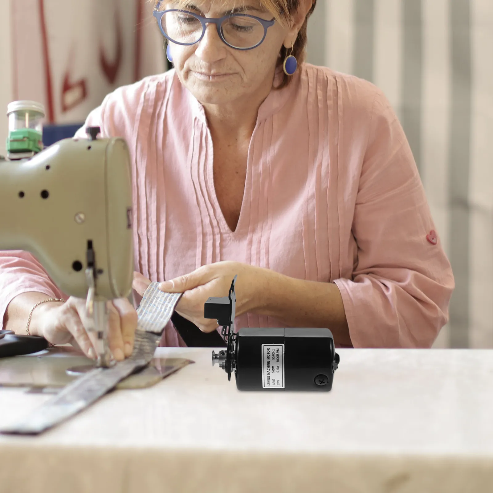 

Efficient Home Sewing Machine Motor Steel Iron Material Counterclockwise Rotation Stable Power Output for Precise Stitching