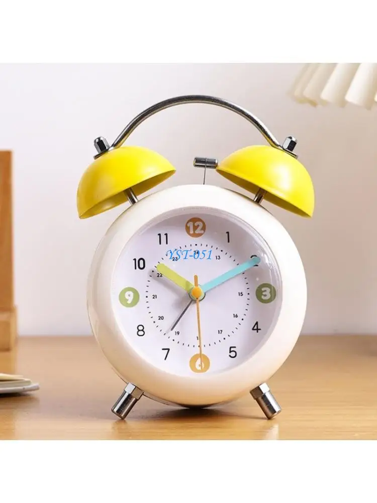

E15A Environment Friendly Elegant Drum Shaped Alarm Clock Easy To Set And Operate With Retro Look Design For Daily Use