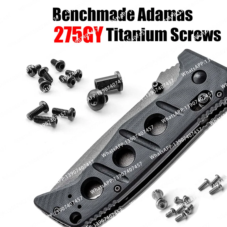 Full Set of Folding Knife Handle Titanium Alloy Screws for Benchmade Adamas 275 275GY Knives DIY Making Modify Accessories Nails