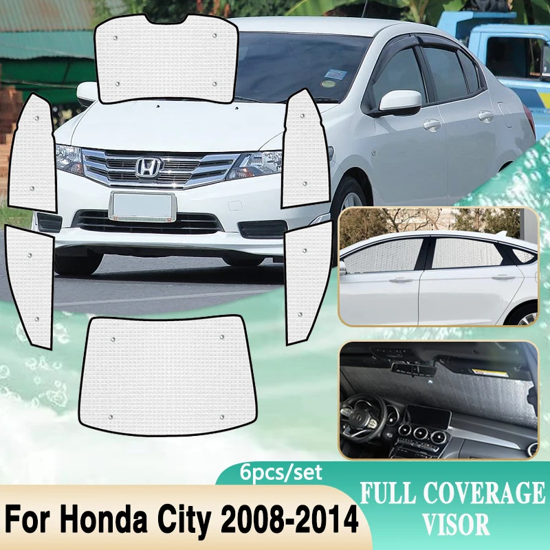 

Для Honda City GM2 GM3 Ballade 2008 2009 2010 2011 2012 2013 2014 автомобильные солнцезащитные козырьки на лобовое стекло, солнцезащитный козырек, автоаксессуары