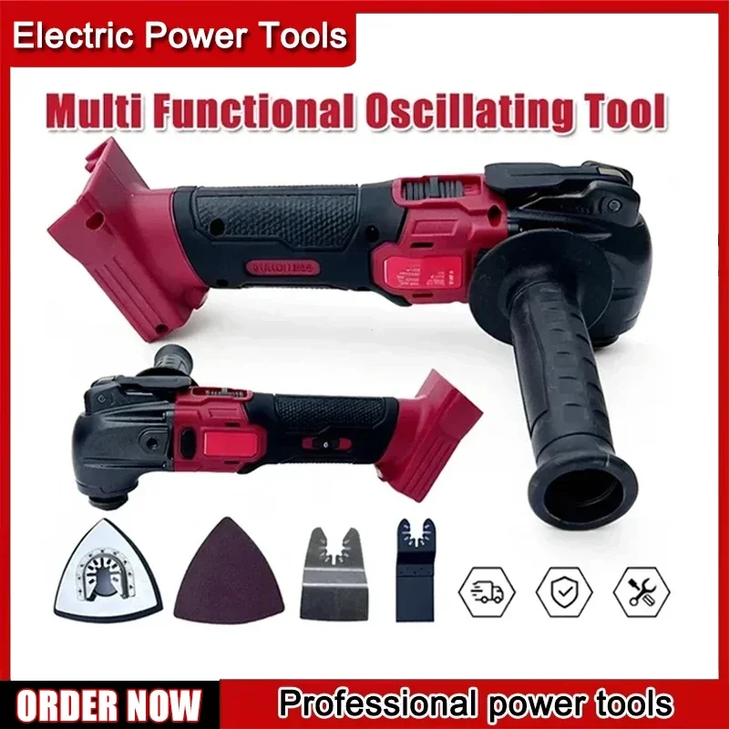 

Brushless Multi Functional Oscillating Tool 6 Gear Renovator Cordless Vibration Electric Trimmer Tools 18V Battery For Milwaukee