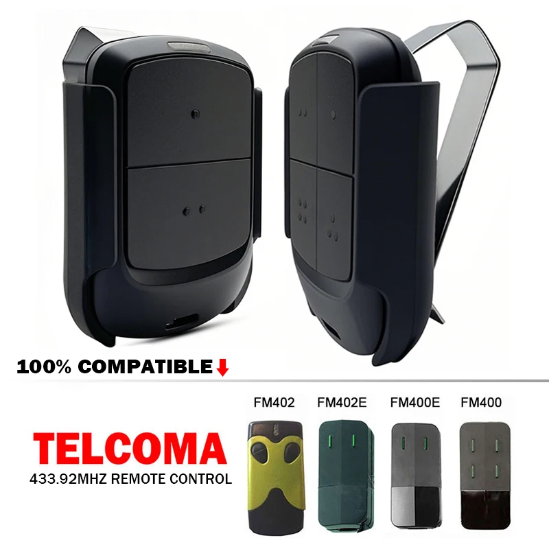 

TELCOMA Remote Control Clone для 433,92 МГц Telcoma FM402 FM402E FM400E FM400 Пульт дистанционного управления гаражными воротами для открывания рулонных ворот
