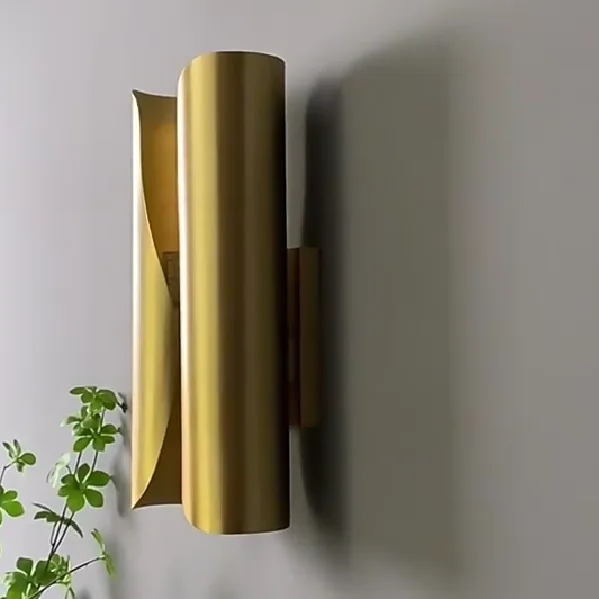Custom High Quality Gold Stainless Steel Recessed Wall Lamps with Remote Control for Indoor Bedroom Living Room Bedside