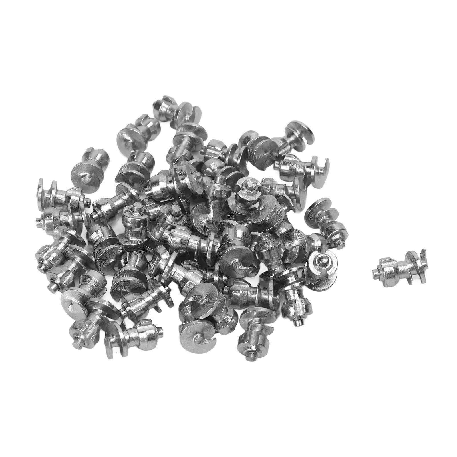 ترصيع إطارات عجلة السيارة من الفولاذ التنغستن والألومنيوم عالي الموثوقية ومضاد للانزلاق ومسامير ثلج فضية لمركبات الطرق الوعرة