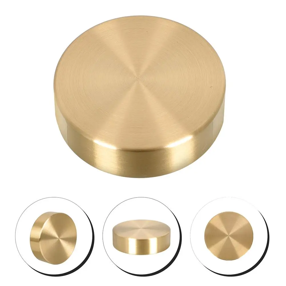 Round Ruler Paperweight Heavy Desktop Decorations Brass Letterweight Chinese Painting