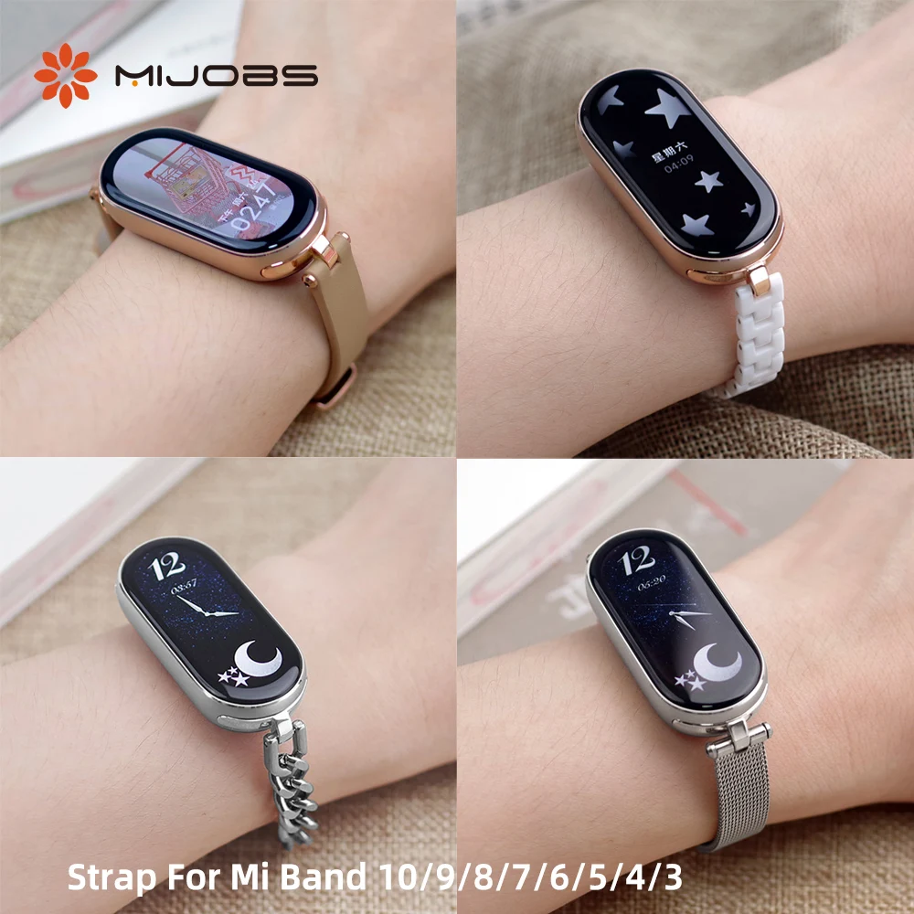 Ladies Strap for Mi Band 11 10 9 8 7 6 5 Watchband for Xiaomi Smart Band 10 Wristband for Mi Band 9 Strap For Mi Band 8 Correa