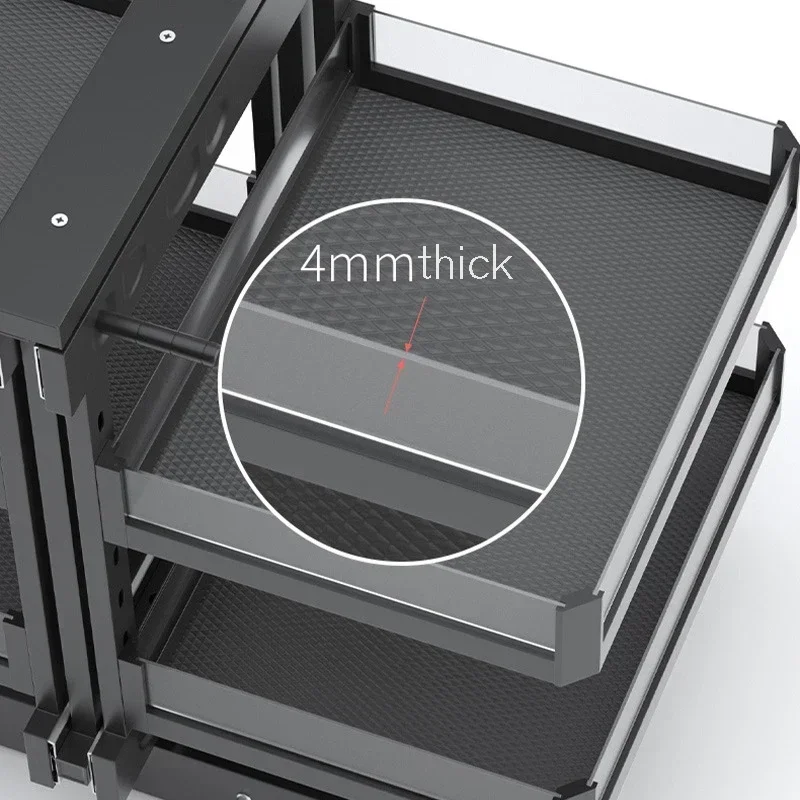 Magic Corner Unit Stainless Steel Universal Storage Pull Out Basket