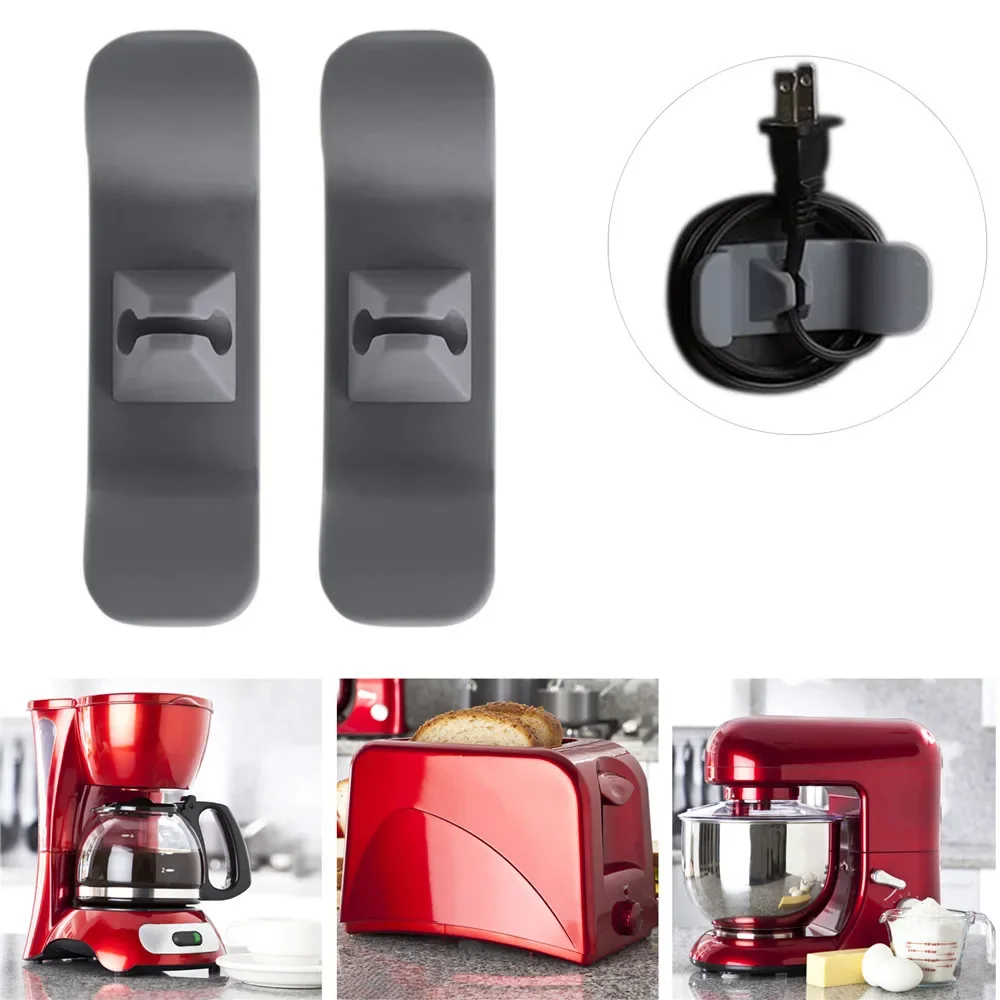 

1/5/10pcs Cord Winder Cable Management Clip Cable Holder Keeper Organizer For Air Fryer Coffee Machine Kitchen Appliances