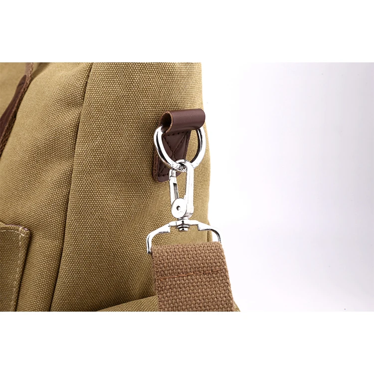 Canvas Retro Umhängetasche, Handtasche für Pendler, Schultertasche, Arbeitstasche, Handtasche mit großem Fassungsvermögen – Detail 10
