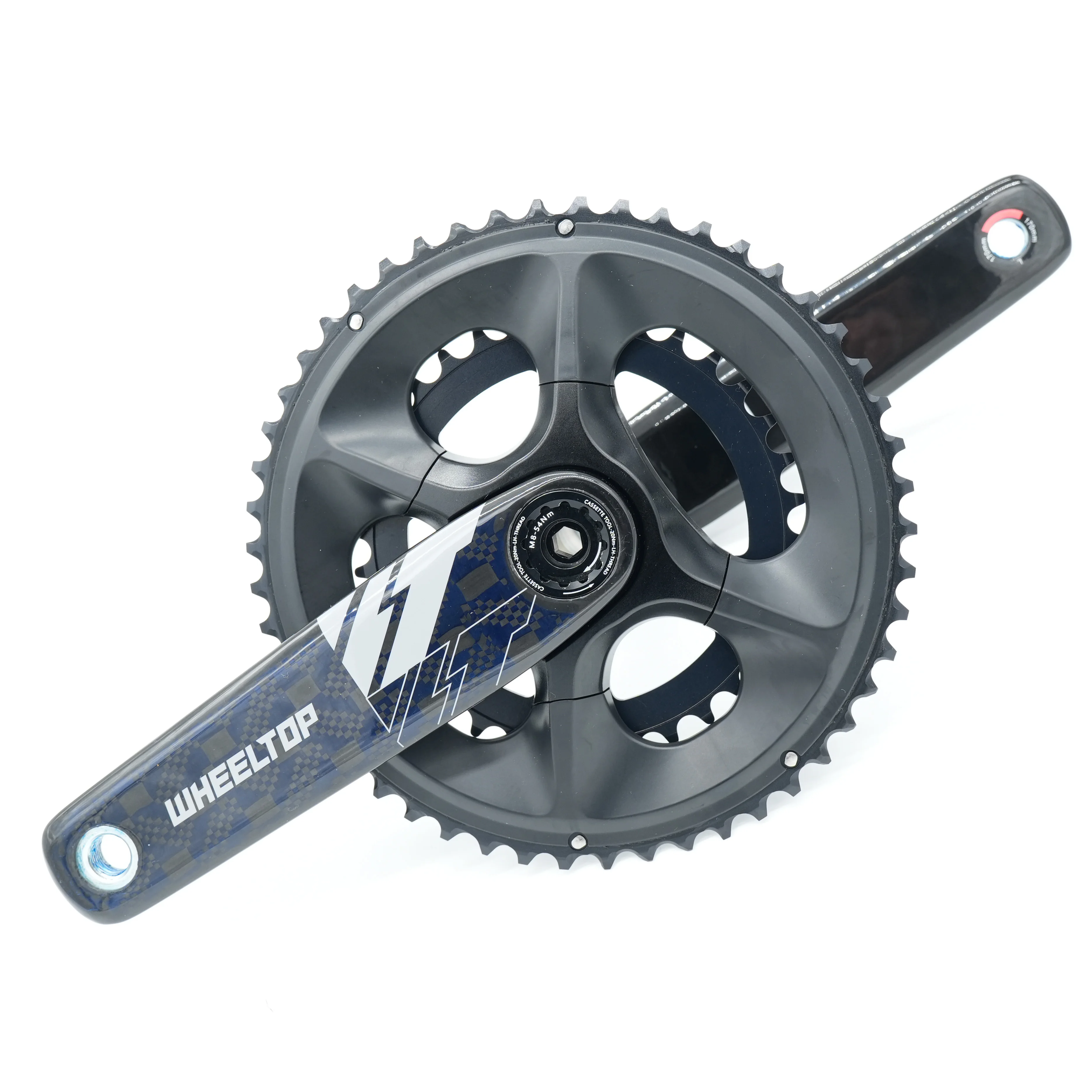 

Factory Wholesale WheelTop Carbon Road Bike Crankset 160mm 165mm Crank Arm with Chainwheel