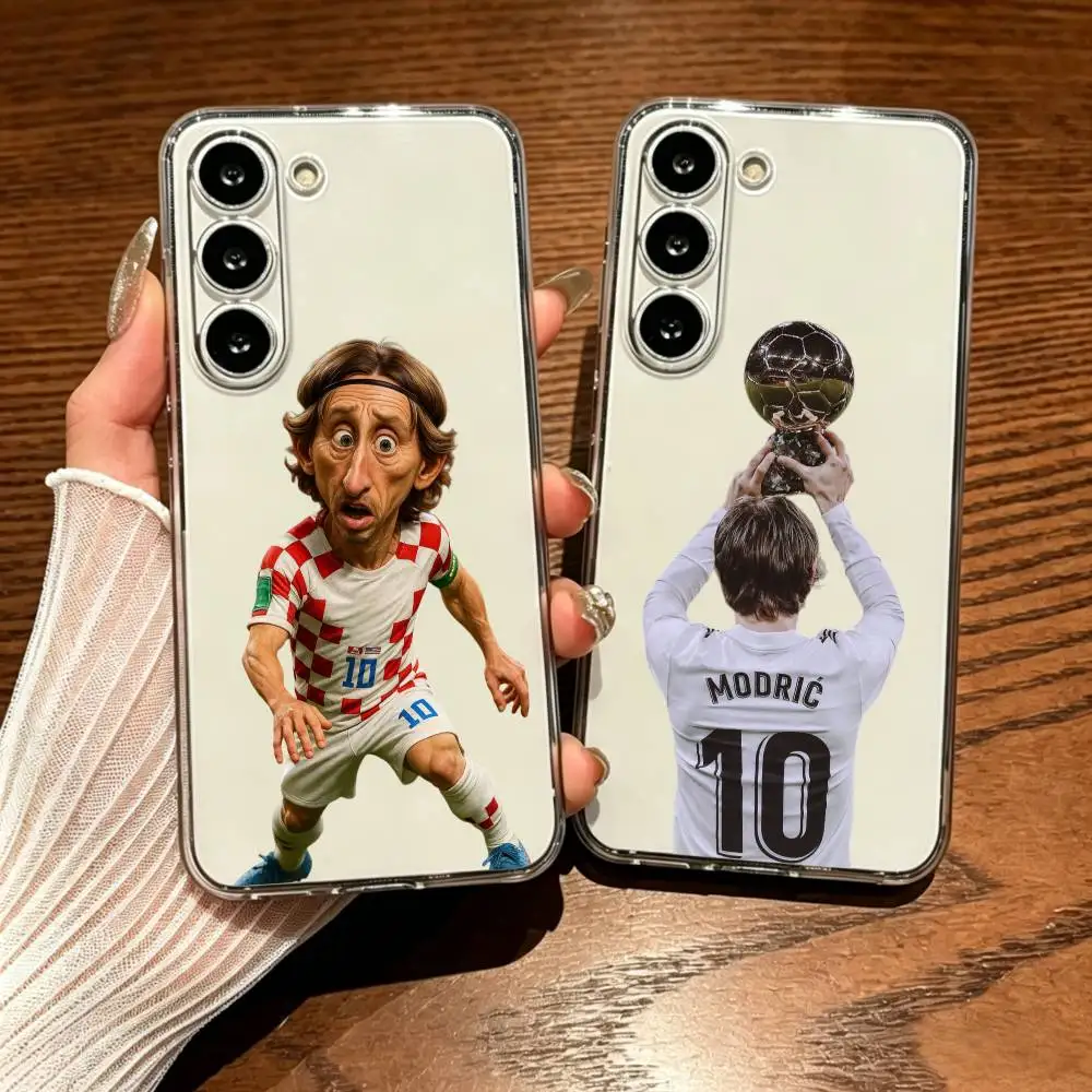 Luka Modric Shatterproof Transparent Printed Phone Case For Samsung Galaxy A73/A72/A71/A53/A52/A51/A22/A91/A80