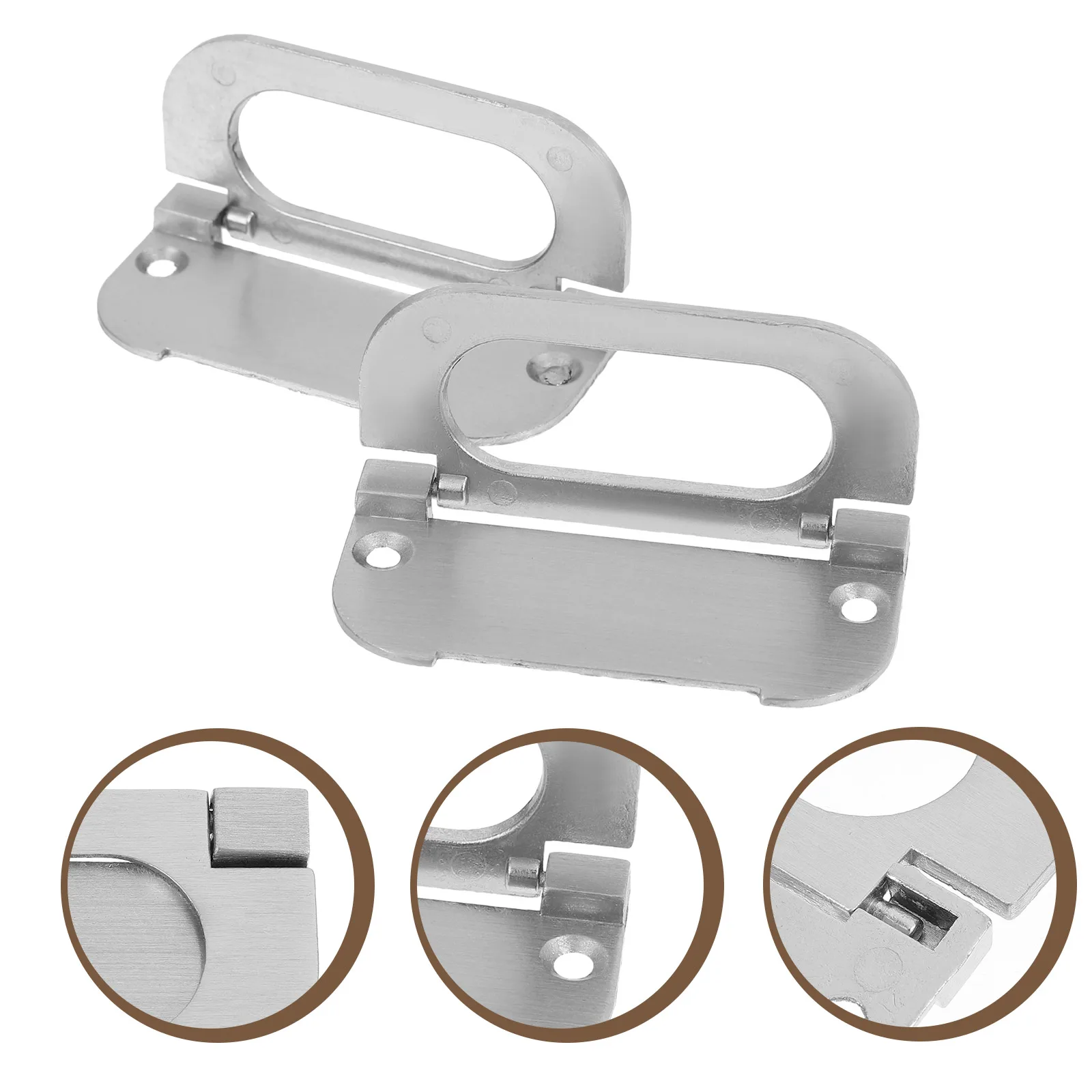 

2 Sets 3.5x7.5 Silver Zinc Alloy Drawer Pulls Invisible H les Modern Closet Kitchen Wardrobe Knobs Durable Hardware