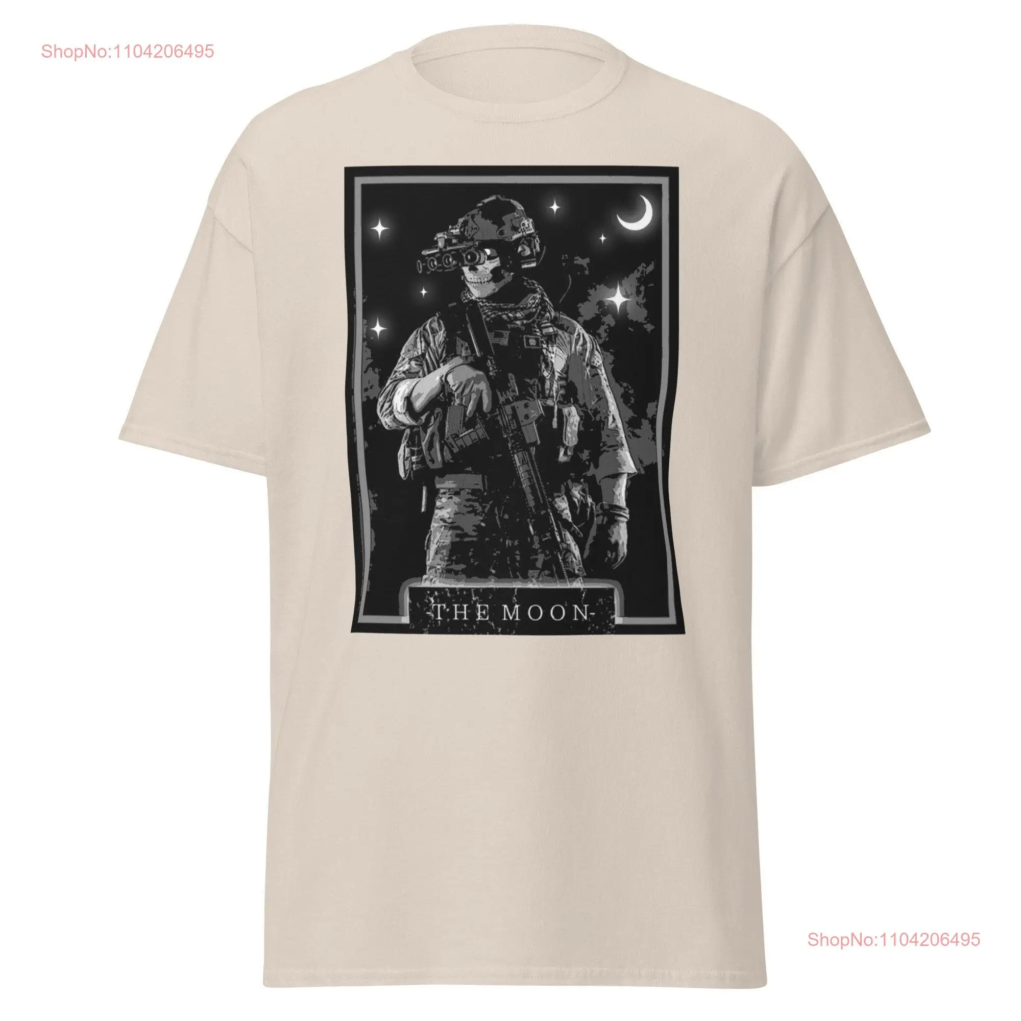 The Moon Tarot Classic T Shirt long or short sleeves