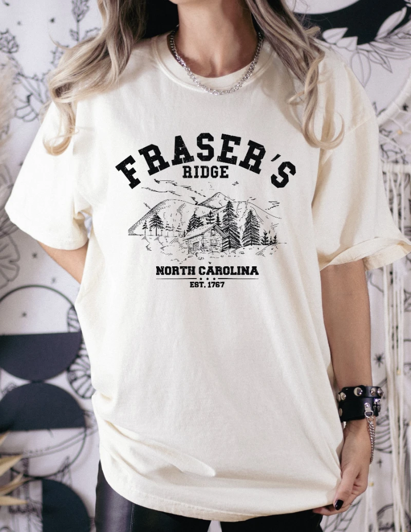 New Spring Summer Arrivals Fraser's Ridge Shirt, North Carolina Shirt, Outlander Tee, Fraser's Ridge Gift, Men's and Women's