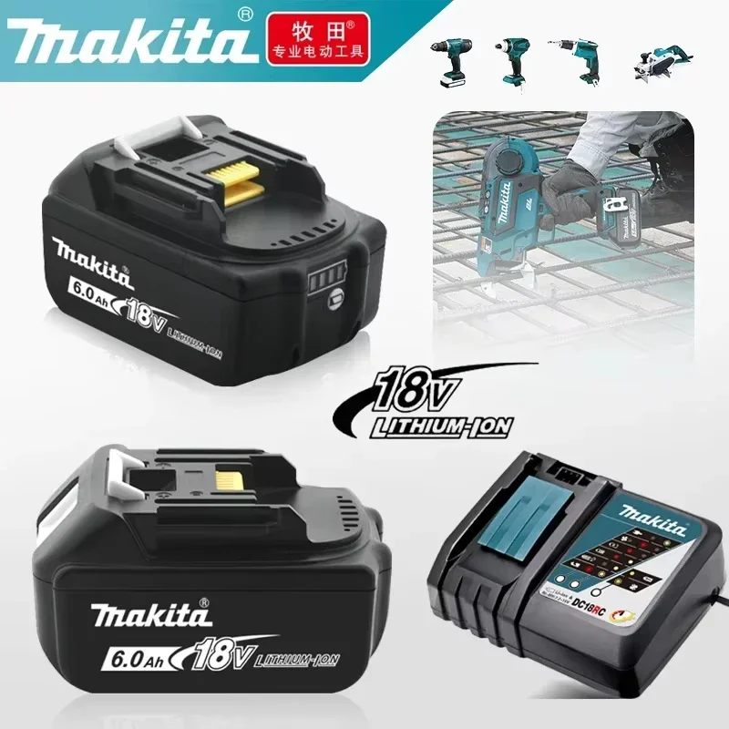 

Original Makita 18V Battery, 6Ah/5Ah/2Ah for makita 18v tools Battery Replacement BL1830B BL1850B BL1860B BL1815 BL1830 BL1840