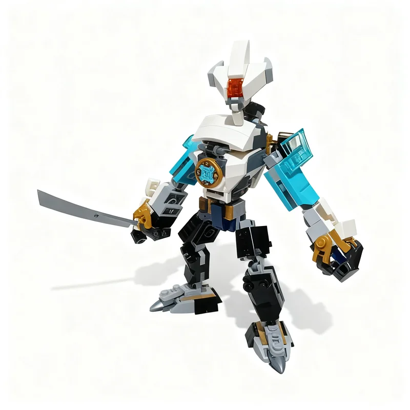 172pcs MOC Ninjia Ice Mech Model Building Blocks Construction Display Idea 3D Education Birthday Collection Craft Creative Brick