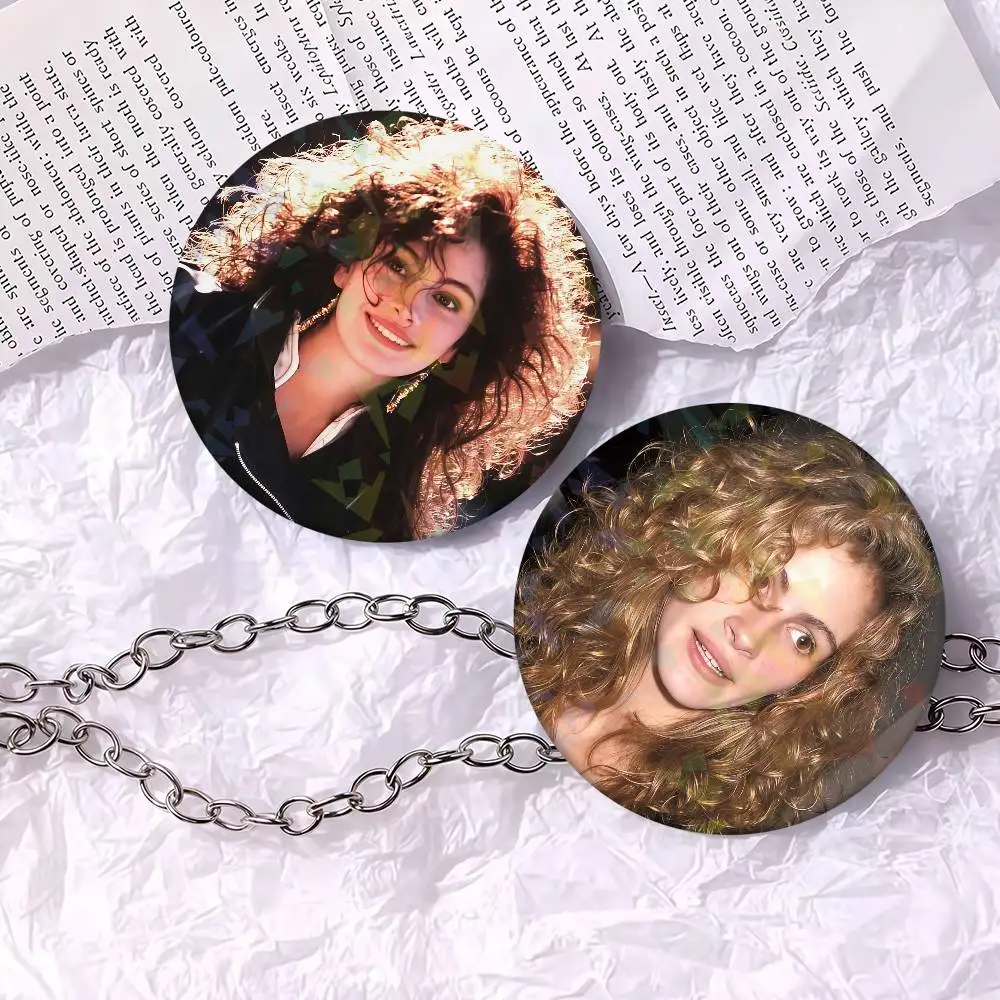 Actor J-Julia R-RobertS American Flag Badges Soft Button Pin Bright Printed Icon Gift Friends Badge CollarBrooch Lapel Pin Metal