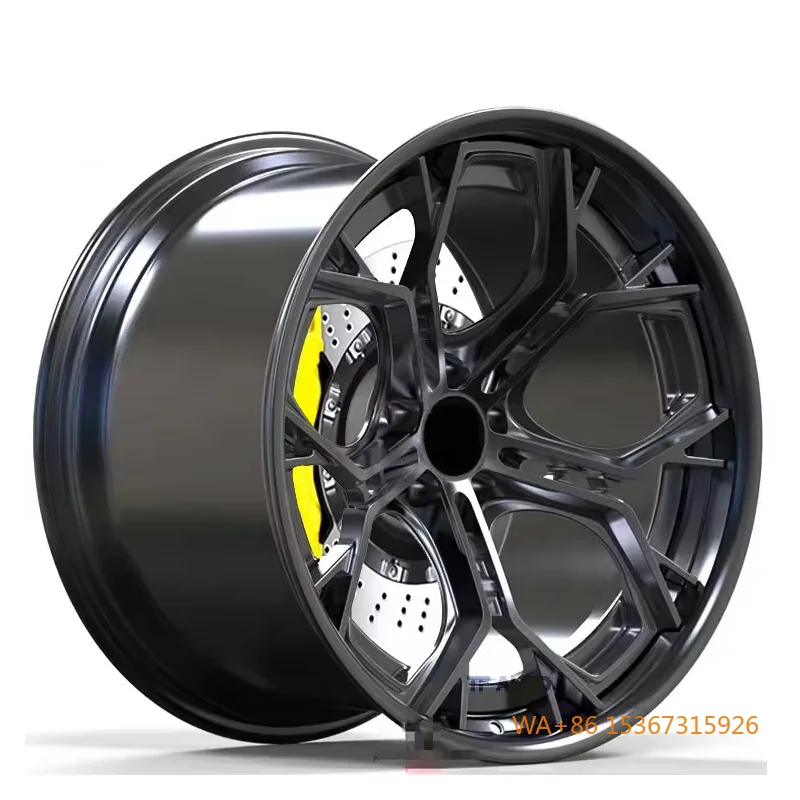 

Forged Alloy Wheel Black Finish Complex Multi Spoke Sleek Design Performance Lightweight Durable Various Passenger Premium Rims