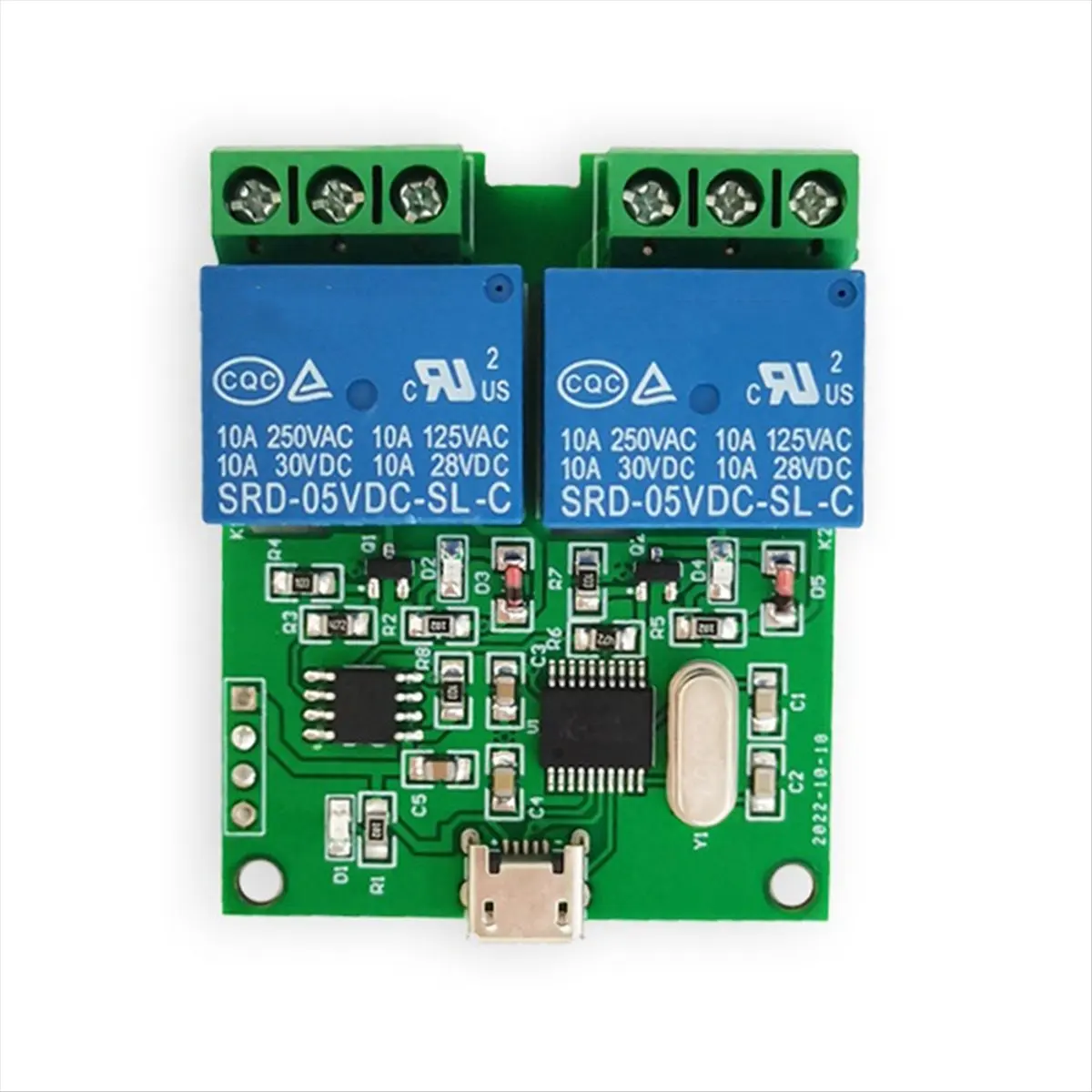 A64I LCUS-2 Type 2 Way USB Relay Module USB Intelligent Control Switch Computer Serial Port USB Control Relay