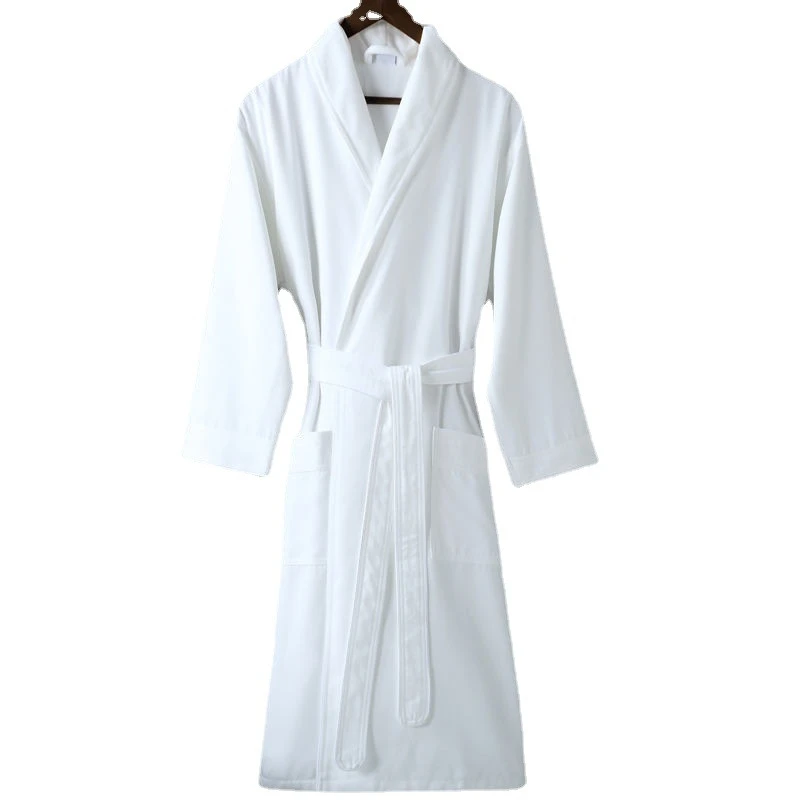 Five Star Hotel Robe Kimono Double Layer Absorbent Bathrobe Dressing Gown Female&Mela Sleepwear Nightgown Intimate Home Clothes