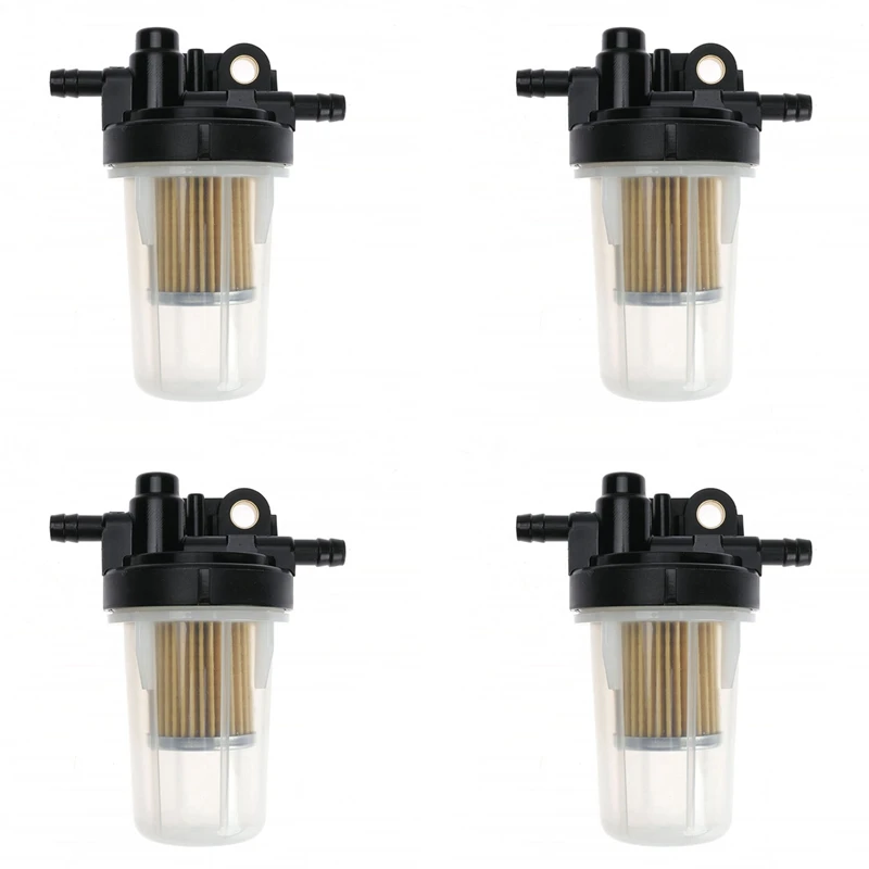 4X For Kubota Fuel Filter Assembly B2320 B2410 L2800 L3400 LX2610HSD M5640SU RTV-X1100CR RTV-X900G RTV900W