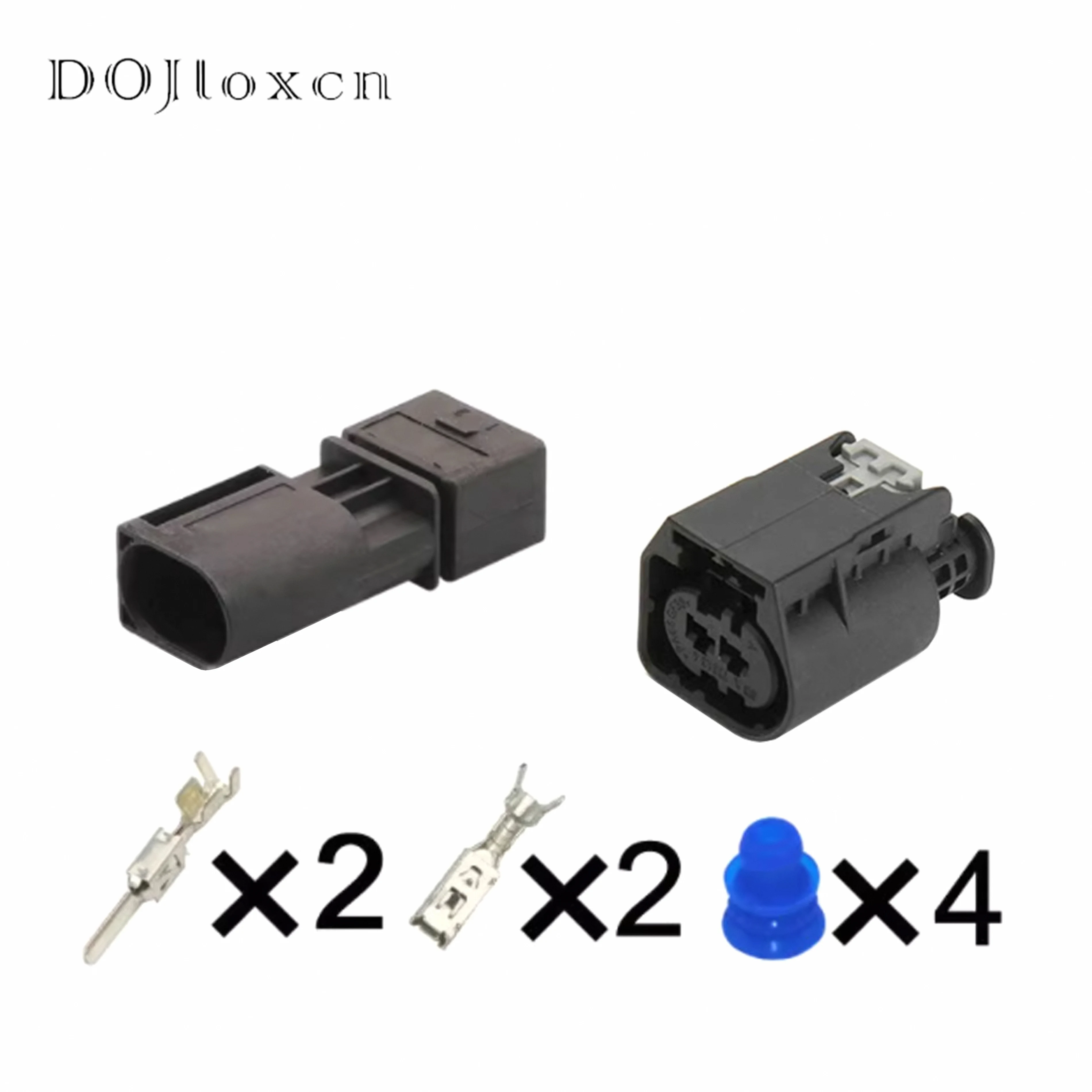 1/5/10/20/50 Sets 2 Pin Automobile Horn Air Pump Plug Waterproof Male Female Connector 09444021 09444024 03A736434 For Benz