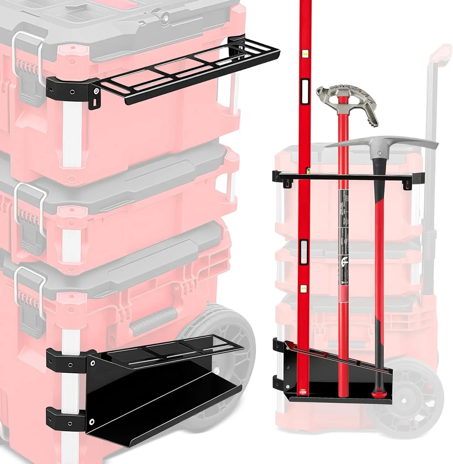 Horizontal Tool Organizer Mount Holder Compatible With Milwaukee Packout Tool Boxes Accessories