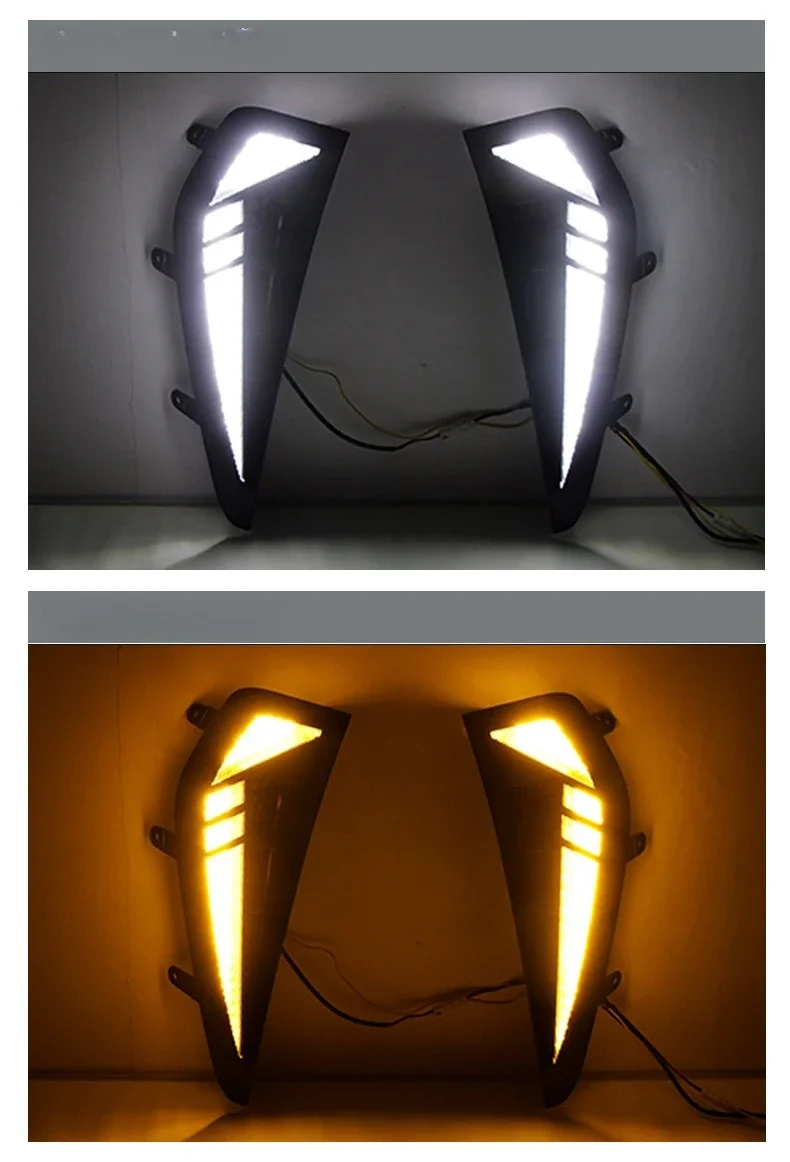 LED Front Fender Side Daytime Running Light DRL Dynamic Yellow Turn Signal Wheel Eyebrow Lamp For Dodge Ram 1500 TRX 2021-2024 detail image 8